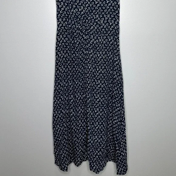 Diane Von Furstenberg Emma Crepe-Blend Midi Dress Size 8 Tie Shoulder Sleeveless - Picture 6 of 11